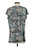 N Touch Teal Short Sleeve Blouse Size S - photo 2