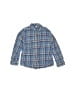 Tea 100% Cotton Plaid Blue Long Sleeve Button-Down Shirt Size 7 - photo 1