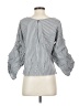 Neiman Marcus Gray Long Sleeve Blouse Size S - photo 2