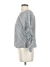 Neiman Marcus Gray Long Sleeve Blouse Size S - photo 5