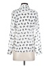 Freebird Animal Print White Long Sleeve Blouse Size S - photo 2