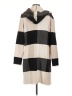 Joseph Ribkoff 100% Polyester Stripes Ivory Coat Size L - photo 2
