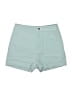 Altar'd State 100% Cotton Solid Teal Shorts Size S - photo 1