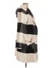 Joseph Ribkoff 100% Polyester Stripes Ivory Coat Size L - photo 4