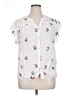 Fig & Flower White Short Sleeve Blouse Size 1X - photo 1