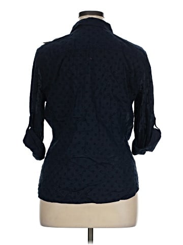 Jones New York Sport 3/4 Sleeve Button-Down Shirt (view 2)
