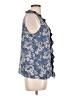 Chelsea28 100% Polyester Blue Sleeveless Blouse Size L - photo 4