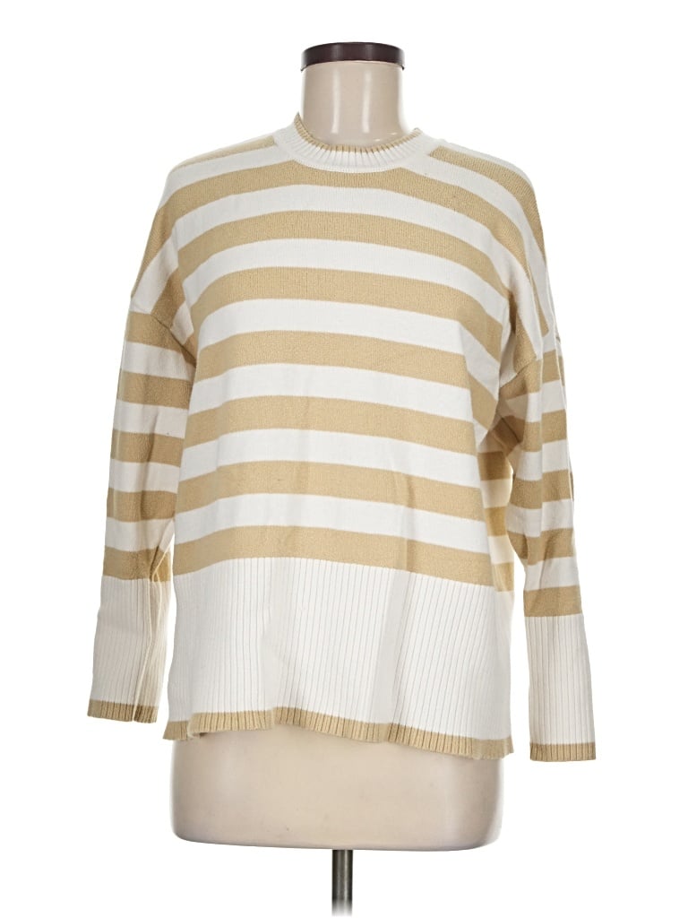 Pre-owned Ann Taylor Loft Pullover Sweater In Ivory