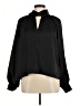 Glam Black Long Sleeve Blouse Size M - photo 1