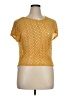 Ransom Yellow Gold Short Sleeve Top Size XL - photo 1
