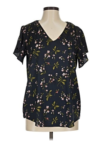 Ann Taylor Short Sleeve Blouse (view 1)