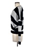 Aqua 100% Cashmere Chevron-herringbone Gray Cashmere Pullover Sweater Size M - photo 5