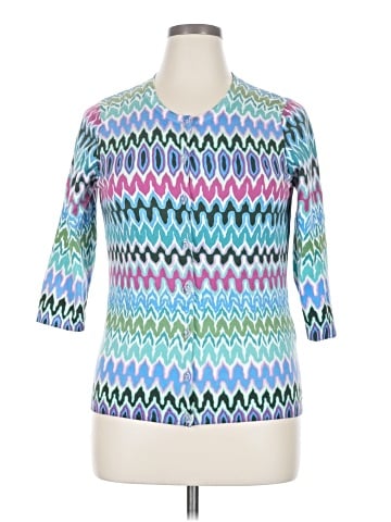 August Silk 3/4 Sleeve Top (view 1)