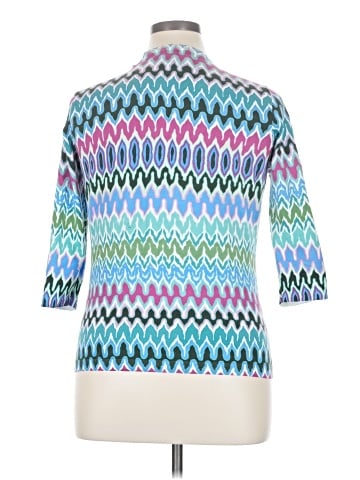 August Silk 3/4 Sleeve Top (view 2)