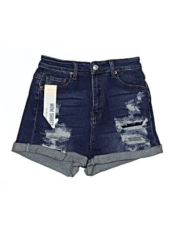 Wax Jean Denim Shorts (view 1)