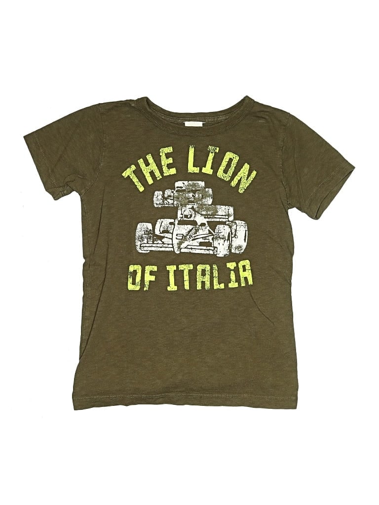 Pre-owned Crewcuts Outlet Kids' Short Sleeve T-shirt In Green