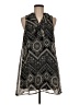Final Touch 100% Polyester Paisley Black Casual Dress Size M - photo 1