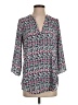 Decree 100% Polyester Gray 3/4 Sleeve Blouse Size S - photo 1