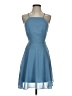 Lulus 100% Polyester Solid Blue Cocktail Dress Size S - photo 1