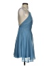 Lulus 100% Polyester Solid Blue Cocktail Dress Size S - photo 4