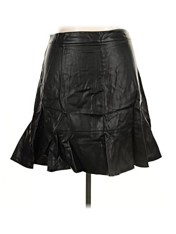 ELOQUII Elements Faux Leather Skirt (view 1)