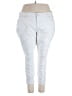 wonderly Solid White Jeans Size 24W - photo 1