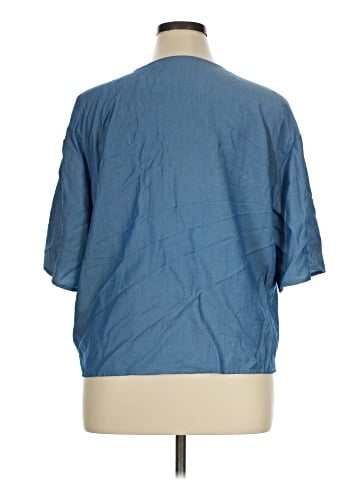Nina Leonard Short Sleeve Blouse (view 2)