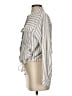 cavalini Stripes Ivory Long Sleeve Blouse Size S - photo 5