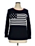 Talbots Outlet 100% Cotton Stripes Blue Pullover Sweater Size 0X - photo 1