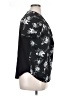 Apt. 9 100% Polyester Floral Black Short Sleeve Blouse Size XL - photo 4