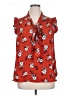 Sweet Rain 100% Polyester Red Short Sleeve Blouse Size 1X - photo 1