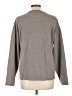 Zara 100% Polyester Solid Gray Pullover Sweater Size L - photo 2