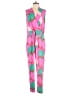 Karlie 100% Polyester Print Pink Jumpsuit Size M - photo 1