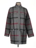 Anne Klein Plaid Gray Coat Size S - photo 1