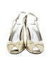 Stuart Weitzman Metallic Gold Heels Size 9 - photo 2