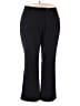 Rafaella Solid Black Active Pants Size 16W - photo 1