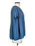 Pleione 100% Polyester Blue Short Sleeve Blouse Size XS - photo 4