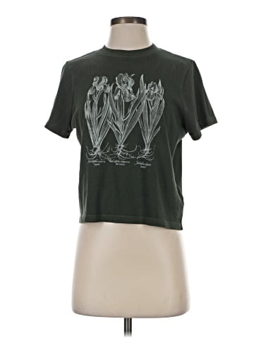 Madewell Madewell x NYBG Graphic Softfade Cotton Boxy-Crop Tee (view 1)