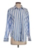Maurices 100% Cotton Stripes Blue Long Sleeve Button-Down Shirt Size XS - photo 1