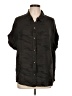 Sanctuary 100% Rayon Solid Black 3/4 Sleeve Button-Down Shirt Size L - photo 1