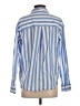 Maurices 100% Cotton Stripes Blue Long Sleeve Button-Down Shirt Size XS - photo 2