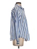 Maurices 100% Cotton Stripes Blue Long Sleeve Button-Down Shirt Size XS - photo 4