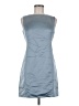J.Crew Collection 100% Polyester Solid Blue Cocktail Dress Size 6 - photo 1