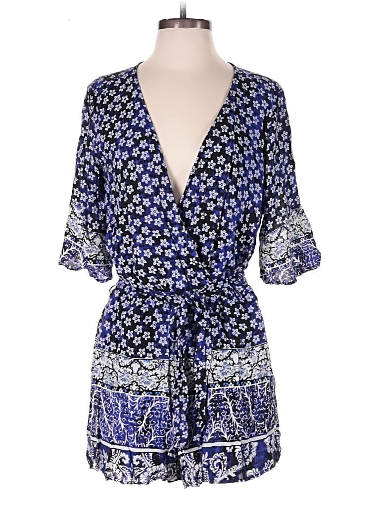 Pre-owned Lovers & Friends Romper In Blue