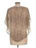 NY Collection 100% Polyester Tan 3/4 Sleeve Blouse Size L - photo 2
