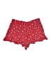 American Eagle Outfitters 100% Viscose Hearts Red Shorts Size L - photo 1