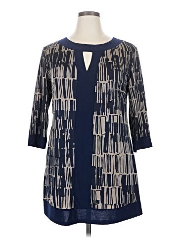 Perseption Concept 3/4 Sleeve Blouse (view 1)
