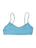 LA Hearts Chevron-herringbone Blue Swimsuit Top Size M - photo 2