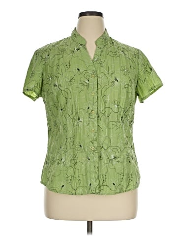 St. John's Bay Short Sleeve Blouse (view 1)