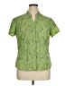 St. John's Bay Green Short Sleeve Blouse Size 1X - photo 1